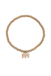 Crystalp Elephant Guard Bracelet - Gold